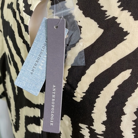 ANTHROPOLOGIE Corey Lynn Calter Zebra Print Midi Dress NEW - Picture 8 of 9